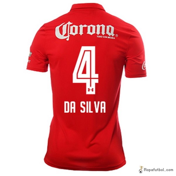 Camiseta Deportivo Toluca Replica Primera Ropa Dasilva 2016/17 Rojo